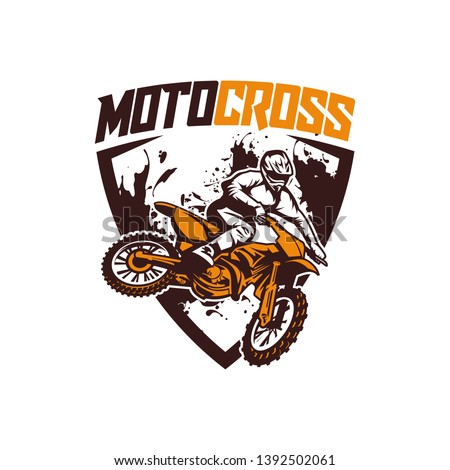 moto cross logo vector racing team dirt bike