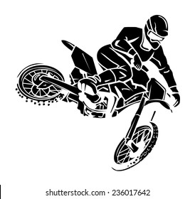 Moto cross rider