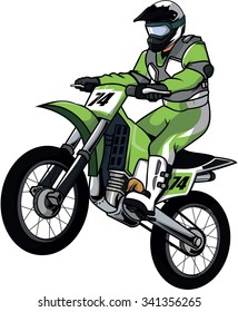 Moto cross vector illustration design