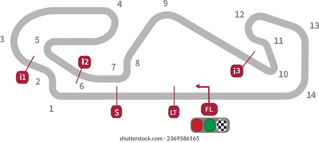 Eps de vectores del circuito GP de Moto