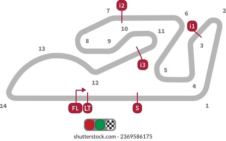 Moto GP Circuit Vector Eps