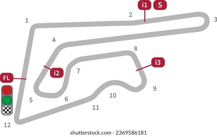 Eps de vectores del circuito GP de Moto