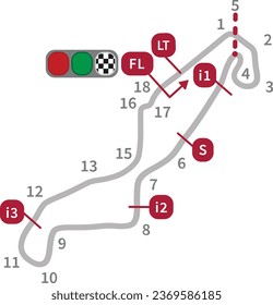 Moto GP Circuit Vector Eps