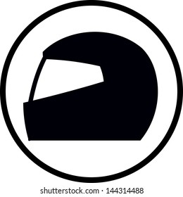 Moto Helmet Vector Icon