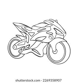 moto motorcycle sportbike icon illustration vector file eps 10 concept drawing outline sketches motorcycle racer sport rider motorcycle