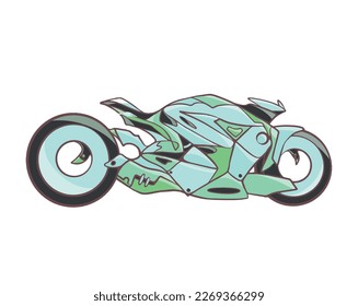 moto motorcycle sportbike icon illustration vector file eps 10 concept drawing outline sketches motorcycle racer sport rider motorcycle