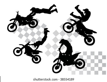 moto silhouettes