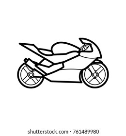 moto sport icon outline
