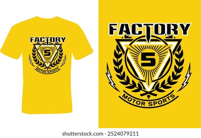 Moto sports t-shirt design illustration vector 