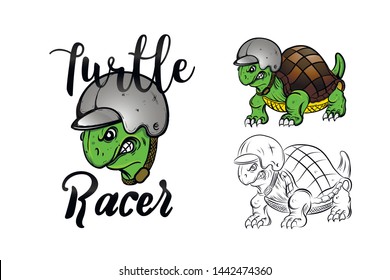 moto turtle vector illustration eps 10
