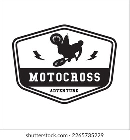 Motocross adventure logo vector illustration