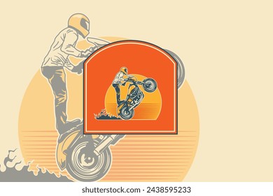 The Motocross Adventure  Travel logo features a combination of motocross elements and travel icons, creating a sense of thrilling adventure and challenging exploration.