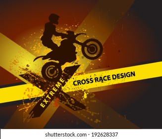 motocross background motorbike silhouette