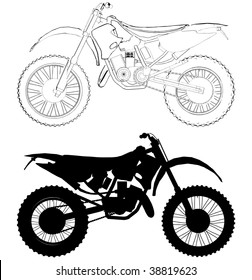 Motocross Bike Vector 01