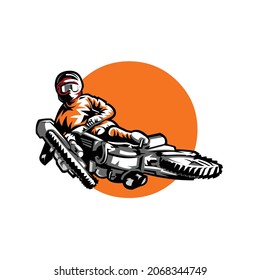 Motocross bike vector illustration isolated