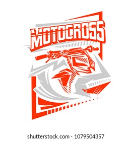 Motocross design vector, Motocross design for t-shirt