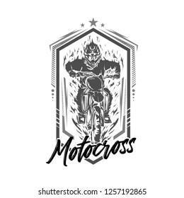 Motocross design vector, Motocross design for t-shirt