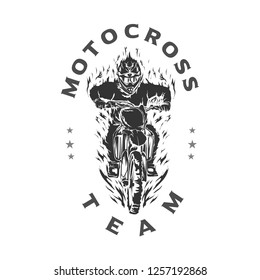 Motocross design vector, Motocross design for t-shirt