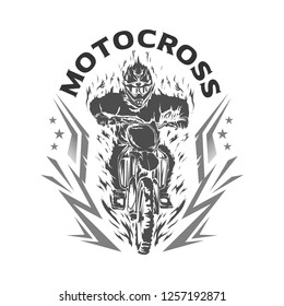 Motocross design vector, Motocross design for t-shirt