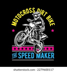 Motocross Dirt Bike The Speed Maker Illustration