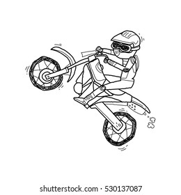 motocross doodle