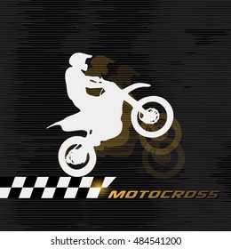 Motocross drivers silhouette Grand Prix