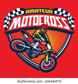 motocross event badge