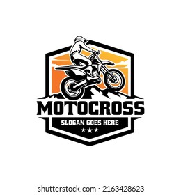 motocross extreme sport illustration logo vector