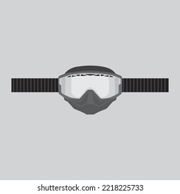 Motocross Goggles Rain Motorcycle Vector