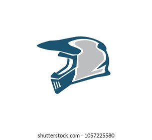 motocross helmet auto speed rider vector logo design template