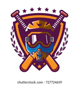 Motocross helmet badge