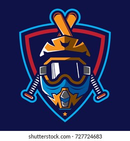 Motocross helmet badge