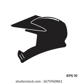 motocross capacete ícone plano vetor