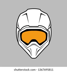 motocross helmet illustration