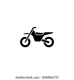 motocross icon designed in solid style and glyph style in transport icon theme