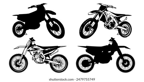motocross illustration design vector art