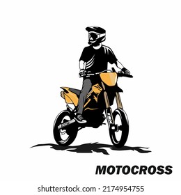 motocross illustration designs ready made logo