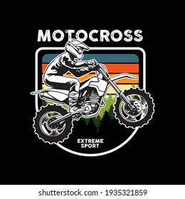 motocross illustration for t  shirt   others