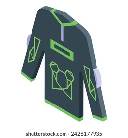 Motocross jacket icon isometric vector. Bike rider. Dirt man
