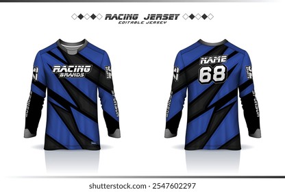 Motocross-Trikot, Renntrikot, Fußball, Basketball, Fußball, Cricket, Spiel, Hockey, Handball, Radsport neueste Sublimation Sport Langarm-Trikot-Design