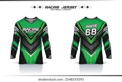 Motocross-Trikot, Renntrikot, Fußball, Basketball, Fußball, Cricket, Spiel, Hockey, Handball, Radsport neueste Sublimation Sport Langarm-Trikot-Design