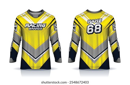 Motocross-Trikot, Renntrikot, Fußball, Basketball, Fußball, Cricket, Spiel, Hockey, Handball, Radsport neueste Sublimation Sport Langarm-Trikot-Design