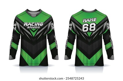 Motocross-Trikot, Renntrikot, Fußball, Basketball, Fußball, Cricket, Spiel, Hockey, Handball, Radsport neueste Sublimation Sport Langarm-Trikot-Design