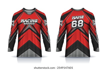 Motocross-Trikot, Renntrikot, Fußball, Basketball, Fußball, Cricket, Spiel, Hockey, Handball, Radsport neueste Sublimation Sport Langarm-Trikot-Design