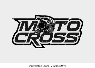 Motocross Jump logo vector. Motocross Illustration Logo Inspiration Vector