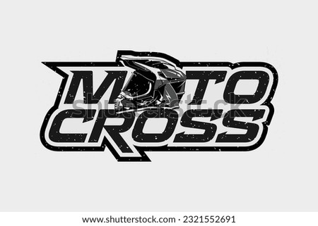 Motocross Jump logo vector. Motocross Illustration Logo Inspiration Vector