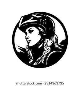 Motocross logo design illustration with dynamic riders, capturing the thrill and adrenaline of extreme off road racing.