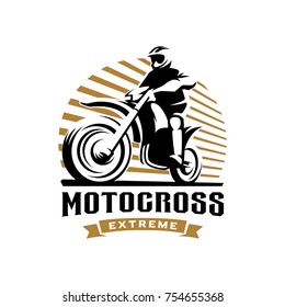 Motocross Logo Illustration