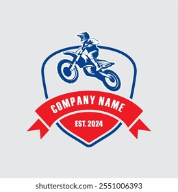 motocross logo , motorbike logo vector