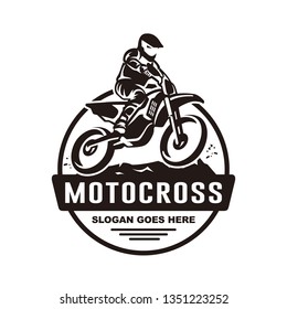 Motocross Logo Illustration Stock Vector (Royalty Free) 754655368